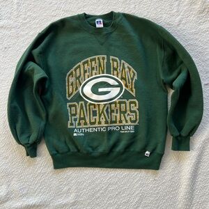 Vintage 1995 Green Bay Packers Russell Athletic Sweatshirt | Made in USA | Large
